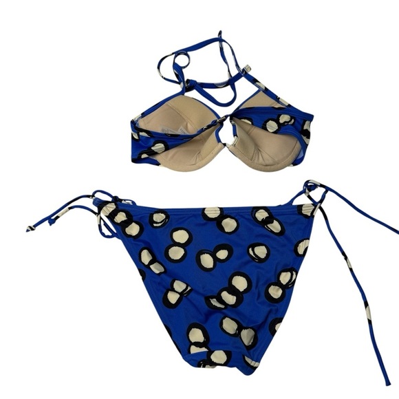 VICTORIA'S SECRET String Bikini Set 2 Piece Triangle 34B & Small Y2K Sexy Beach - Picture 2 of 10